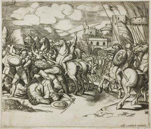 Der Sieg von Scipion über Syphax