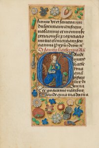 Initiale G: Heilige Katharina von Master of the Dresden Prayer Book