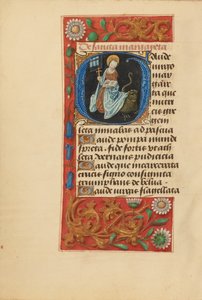Initiale G: Heilige Margareta von Master of the Dresden Prayer Book