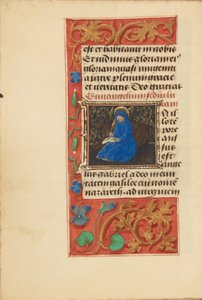 Initiale I: Heiliger Lukas von Master of the Dresden Prayer Book
