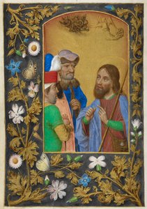 Der heilige Jakobus der Ältere predigt von Master of the Dresden Prayer Books