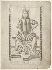 Der König aus dem Tarocchi, Serie E: Bedingungen des Menschen, Nr. 8, vor 1467