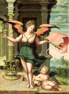 Eine Allegorie des Ruhms von Master of the Female Half Lengths