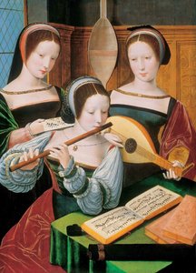 Musizierende Gesellschaft von Master of the Female Half Lengths