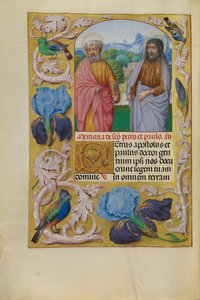 Heilige Peter und Paul von Master of the First Prayer Book of Maximilian