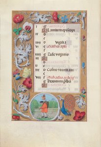 Stundenbuch der Königin Isabella der Katholischen, Königin von Spanien: Fol. 10v, September von Master of the First Prayerbook of Maximillian