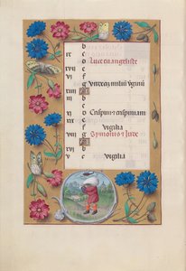 Stunden der Königin Isabella der Katholischen, Königin von Spanien: Fol. 11v, Oktober, ca. 1500 von Master of the First Prayerbook of Maximillian