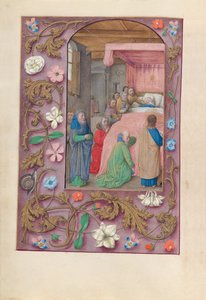 Stundenbuch der Königin Isabella der Katholischen, Königin von Spanien: Fol. 154v, Tod der Jungfrau von Master of the First Prayerbook of Maximillian