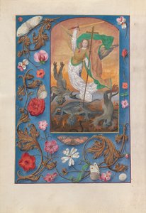 Stundenbuch der Königin Isabella der Katholischen, Königin von Spanien: Fol. 167v, St. Michael