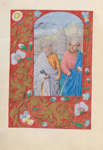 Stundenbuch der Königin Isabella der Katholischen, Königin von Spanien: Fol. 173v, Heilige Peter und Paul, ca. 1500
