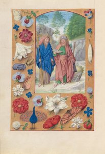 Stundenbuch der Königin Isabella die Katholische, Königin von Spanien: Fol. 175v, Heilige Philipp und Jakobus, ca. 1500