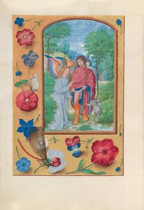 Stundenbuch der Königin Isabella der Katholischen, Königin von Spanien: Fol. 181v, St. Rochus, ca. 1500