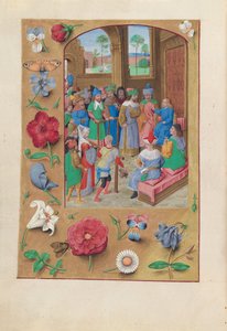 Stundenbuch der Königin Isabella der Katholischen, Königin von Spanien: Fol. 195v, St. Suzanne, um 1500
