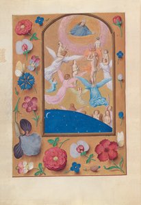 Stundenbuch der Königin Isabella der Katholischen, Königin von Spanien: Fol. 24v, Seelen der Geretteten, ca. 1500 von Master of the First Prayerbook of Maximillian