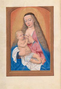 Stundenbuch der Königin Isabella der Katholischen, Königin von Spanien: Fol. 257v, Madonna mit Kind, ca. 1500