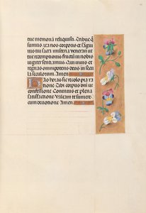 Stundenbuch der Königin Isabella der Katholischen, Königin von Spanien: Fol. 49r, ca. 1500 von Master of the First Prayerbook of Maximillian