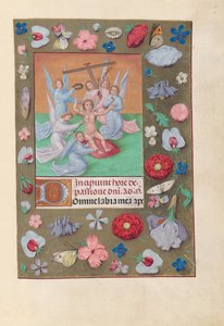 Stundenbuch der Königin Isabella der Katholischen, Königin von Spanien: Fol. 50r, Jesuskind..., um 1500