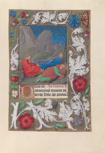 Stundenbuch von Königin Isabella der Katholischen, Königin von Spanien: Fol. 57r, Agonie im Garten von Master of the First Prayerbook of Maximillian
