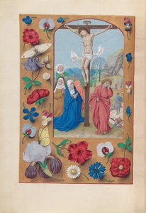 Stundenbuch der Königin Isabella der Katholischen, Königin von Spanien: Fol. 72v, Kreuzigung, um 1500