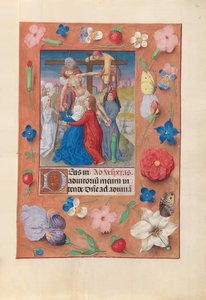 Stundenbuch der Königin Isabella die Katholische, Königin von Spanien: Fol. 73r, Abstieg vom Kreuz, um 1500