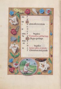 Stundenbuch der Königin Isabella der Katholischen, Königin von Spanien: Fol. 7v, Juni von Master of the First Prayerbook of Maximillian