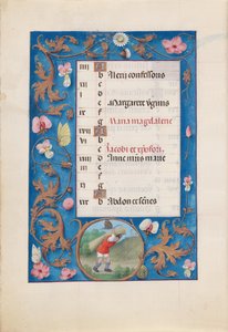 Stunden der Königin Isabella der Katholischen, Königin von Spanien: Fol. 8v, Juli von Master of the First Prayerbook of Maximillian