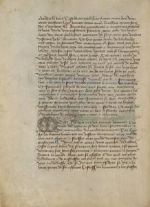 Illustrierte Initiale M: Brustporträt eines Mannes und einer Frau von Master of the Geneva Boccaccio