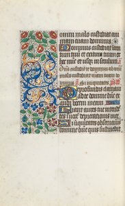 Stundenbuch Gebrauch von Rouen: fol. 105v, ca. 1470 von Master of the Geneva Latini