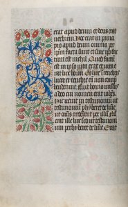 Stundenbuch Gebrauch von Rouen: fol. 13v, um 1470 von Master of the Geneva Latini