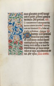 Stundenbuch Gebrauch von Rouen: fol. 14v, um 1470 von Master of the Geneva Latini