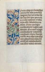 Stundenbuch Gebrauch von Rouen: fol. 23v, ca. 1470 von Master of the Geneva Latini