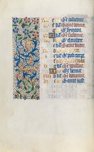 Stundenbuch Gebrauch von Rouen: fol. 2v von Master of the Geneva Latini