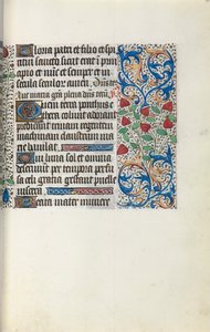 Stundenbuch Gebrauch von Rouen: fol. 30r, um 1470 von Master of the Geneva Latini