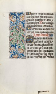 Stundenbuch Gebrauch von Rouen: fol. 35v, um 1470 von Master of the Geneva Latini