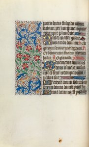 Stundenbuch Gebrauch von Rouen: fol. 47v, um 1470 von Master of the Geneva Latini