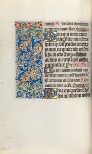 Stundenbuch Gebrauch von Rouen: fol. 50v, um 1470 von Master of the Geneva Latini