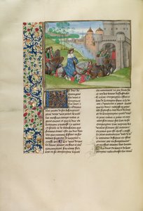 Ludwig von Anjou betritt Paris von Master of the Getty Froissart