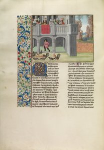 Das Gleichnis von Hühnern und Korn von Master of the Getty Froissart