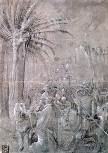 David und Abigail, frühes 16. Jahrhundert von Master of the Historia of Frederici