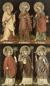 Sechs Heilige von Master of the Holy Barefoot Altarpiece