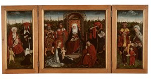 Das Poortakker-Triptychon, ca. 1500-10 von Master of the Holy Family of St. Anne