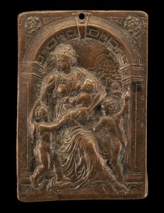 Allegorie der Nächstenliebe, ca. 1580 von Master of the Judgment of Solomon