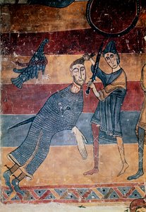 David und Goliath, ca. 1130 von Master of the Last Judgement