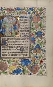 Initiale D: Die Verkündigung an die Hirten von Master of the Lee Hours