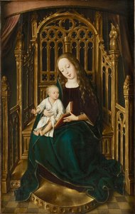 Die Jungfrau und das Kind auf dem Thron, 1490-1500