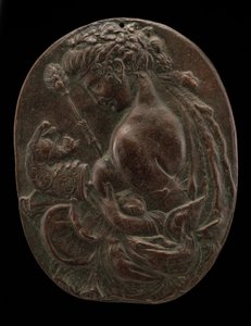 Eine Bacchantin, spätes 15. oder frühes 16. Jahrhundert von Master of the Martelli Mirror