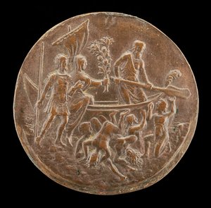 Aeneas steigt in die Unterwelt hinab, viertes Viertel des 15. Jahrhunderts