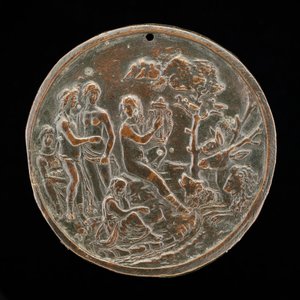Orpheus spielt für die Tiere, viertes Viertel des 15. Jahrhunderts