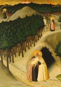 Das Treffen von Heiliger Antonius und Heiliger Paulus