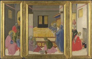 Die Geburt der Jungfrau, ca. 1440 von Master of the Osservanza